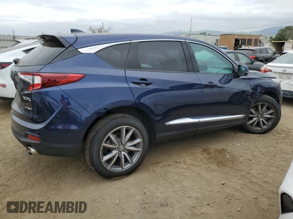 2021 Acura RDX Technology with VIN 5J8TC2H55ML020895, listed as a Copart auction lot 54103945 with 46,900 mi miles and Salvage title. Bid and sale history available at DreamBid. Image 3.