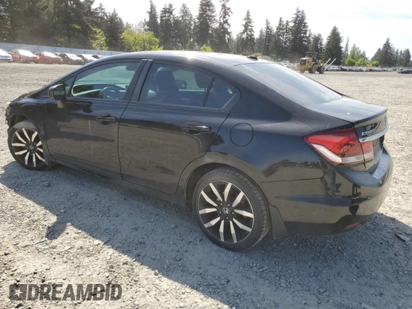 2014 Honda Civic EX-L with VIN 19XFB2F95EE054849, listed as a Copart auction lot 54334865 with 111,875 mi miles and Salvage Title. Bid and sale history available at DreamBid. Image 2.