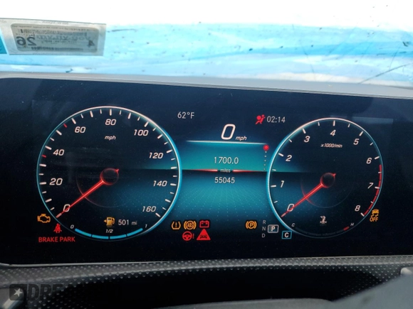2019 Mercedes-Benz A 220 with VIN WDD3G4FB0KW025382, listed as a Copart auction lot 82545344 with 55,045 mi miles and Salvage Title. Bid and sale history available at DreamBid. Image 9.