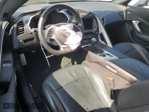 2017 Chevrolet Corvette 1LT with VIN 1G1YA2D7XH5101007, listed as a Copart auction lot 43644564 with 13,490 mi miles. Bid and sale history available at carsss.com. Image 8.