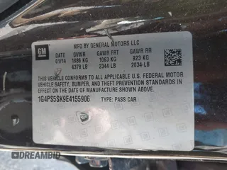 2014 Buick Verano Group z VIN 1G4PS5SK9E4155906, wystawiony jako IAAI lot #42319679 z przebiegiem Nie podano mil oraz . Historia ofert i sprzedaży dostępna na DreamBid. Obrazek 9.
