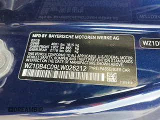 2020 Toyota Supra 3.0 с VIN WZ1DB4C09LW026212, выставлен на аукционе Copart как лот 59109685 с пробегом 74 041 миль миль и Списание • Salvage title. История ставок и продаж доступна на DreamBid. Изображение 12.