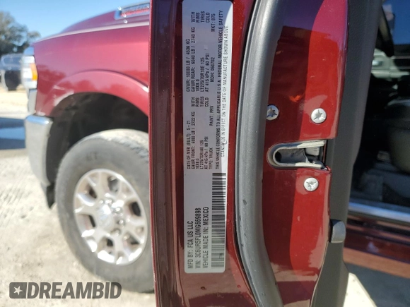 2021 Ram 2500 Laramie with VIN 3C6UR5FL0MG669898, listed as a Copart auction lot 46155465 with 19,672 mi miles and Clean Title. Bid and sale history available at carsss.com. Image 12.