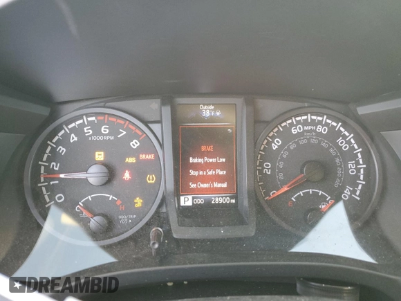 2022 Toyota Tacoma SR with VIN 3TYSX5EN7NT013407, listed as a Copart auction lot 49628015 with 28,900 mi miles and Salvage title. Bid and sale history available at DreamBid. Image 9.