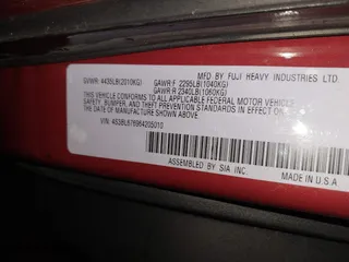 2006 Subaru Legacy GT Ltd with VIN 4S3BL676964205010, listed as a IAAI auction lot 41150406 with 107,647 mi miles. Bid and sale history available at carsss.com. Image 9.