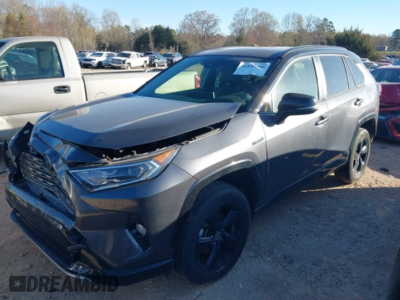 2020 Toyota RAV4 Hybrid XSE with VIN JTME6RFV5LD502382, listed as a IAAI auction lot 41832450 with 55,726 mi miles. Bid and sale history available at carsss.com. Image 17.