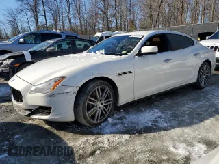 2016 Maserati Quattroporte S with VIN ZAM56RPAXG1170230, listed as a Copart auction lot 87460304 with 0 mi miles and Salvage Title. Bid and sale history available at carsss.com. Image 1.