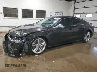 2015 Audi S7 with VIN WAUW2AFC7FN042976, listed as a Copart auction lot 81947784 with 48,238 mi miles and Salvage Title. Bid and sale history available at carsss.com. Image 1.