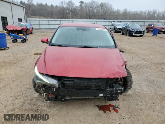 2021 Hyundai Elantra SEL with VIN KMHLM4AG2MU066130, listed as a Copart auction lot 49107105 with 75,438 mi miles and Salvage Title. Bid and sale history available at carsss.com. Image 5.