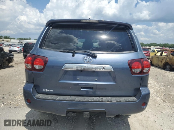 2018 Toyota Sequoia Platinum with VIN 5TDDY5G16JS159903, listed as a Copart auction lot 59853554 with 0 mi miles and Salvage Title. Bid and sale history available at carsss.com. Image 6.