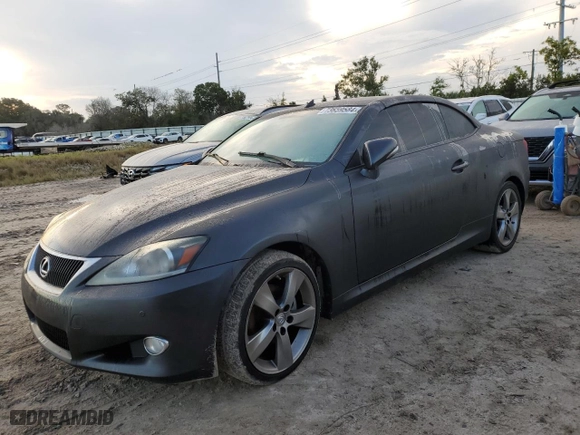 2011 Lexus IS 250C with VIN JTHFF2C28B2517151, listed as a Copart auction lot 73659584 with 0 mi miles and Salvage Title. Bid and sale history available at carsss.com. Image 1.