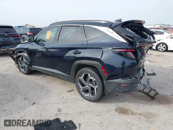2022 Hyundai Tucson Limited with VIN KM8JECAE7NU060192, listed as a IAAI auction lot 41734855 with 86,100 mi miles. Bid and sale history available at carsss.com. Image 3.