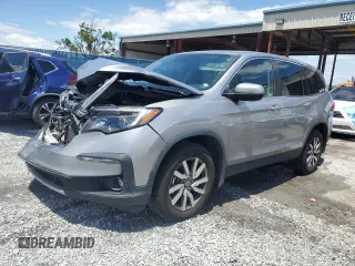 2019 Honda Pilot EX-L with VIN 5FNYF5H51KB031485, listed as a Copart auction lot 56875505 with 74,862 mi miles and Non repairable. Bid and sale history available at DreamBid. Image 1.