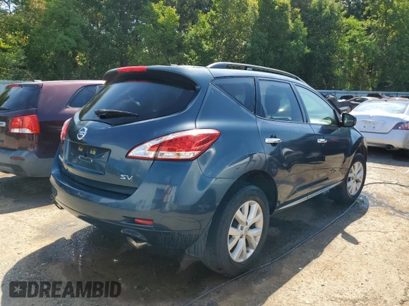 2014 Nissan Murano SL with VIN JN8AZ1MUXEW417017, listed as a Copart auction lot 68677724 with 111,181 mi miles and Salvage Title. Bid and sale history available at carsss.com. Image 3.