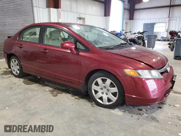 2008 Honda Civic LX z VIN 1HGFA16538L021789, wystawiony jako Copart lot #58223345 z przebiegiem 128 089 mil mil oraz Szkoda całkowita • Salvage title. Historia ofert i sprzedaży dostępna na DreamBid. Obrazek 4.