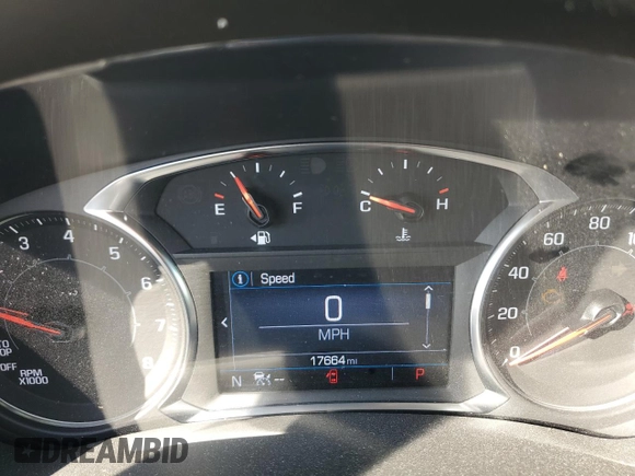 2023 GMC Terrain SLE with VIN 3GKALMEG8PL197297, listed as a Copart auction lot 53210145 with 17,664 mi miles and Salvage Title. Bid and sale history available at DreamBid. Image 9.