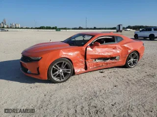 2019 Chevrolet Camaro 1LT with VIN 1G1FA1RX0K0115447, listed as a Copart auction lot 52348865 with 49,291 mi miles and Salvage Title. Bid and sale history available at carsss.com. Image 1.