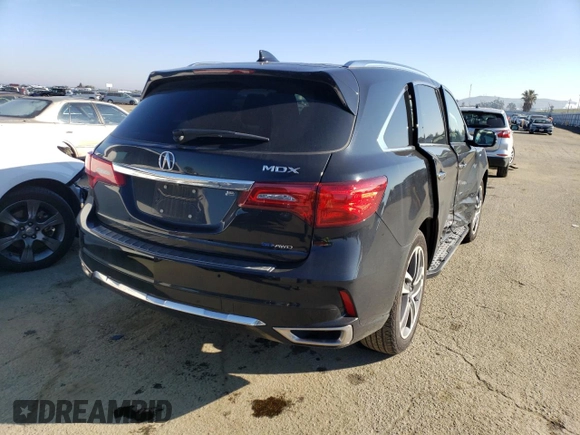 2018 Acura MDX Sport Hybrid w/Advance Pkg with VIN 5J8YD7H79JL000159, listed as a Copart auction lot 38217033 with 0 mi miles. Bid and sale history available at carsss.com. Image 3.