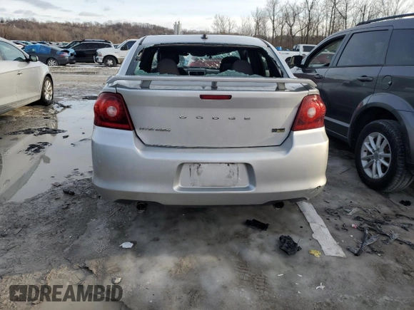 2012 Dodge Avenger SXT Plus with VIN 1C3CDZEG4CN246931, listed as a Copart auction lot 88531865 with Not Provided miles and Salvage Title. Bid and sale history available at carsss.com. Image 6.