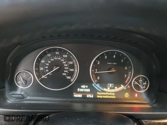 2016 BMW 5 Series 528i xDrive with VIN WBA5A7C53GG146863, listed as a Copart auction lot 52682925 with 162,383 mi miles and Salvage Title. Bid and sale history available at carsss.com. Image 9.
