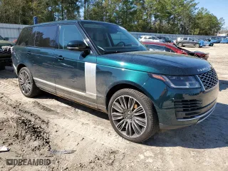 2021 Land Rover Range Rover with VIN SALGS5SE4MA437829, listed as a Copart auction lot 48587515 with 49,304 mi miles and Salvage Title. Bid and sale history available at carsss.com. Image 4.