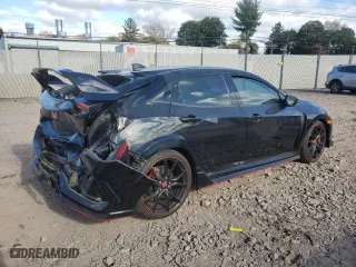 2018 Honda Civic Type R Touring with VIN SHHFK8G79JU203668, listed as a Copart auction lot 75423434 with 12,355 mi miles and Salvage Title. Bid and sale history available at carsss.com. Image 3.