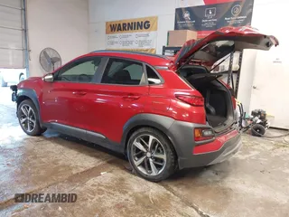2021 Hyundai Kona Limited with VIN KM8K33A56MU601001, listed as a IAAI auction lot 41376076 with 33,169 mi miles. Bid and sale history available at carsss.com. Image 3.