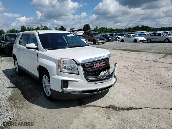 2017 GMC Terrain SLE with VIN 2GKALMEK9H6342860, listed as a Copart auction lot 71165624 with 49,327 mi miles and Salvage Title. Bid and sale history available at carsss.com. Image 11.