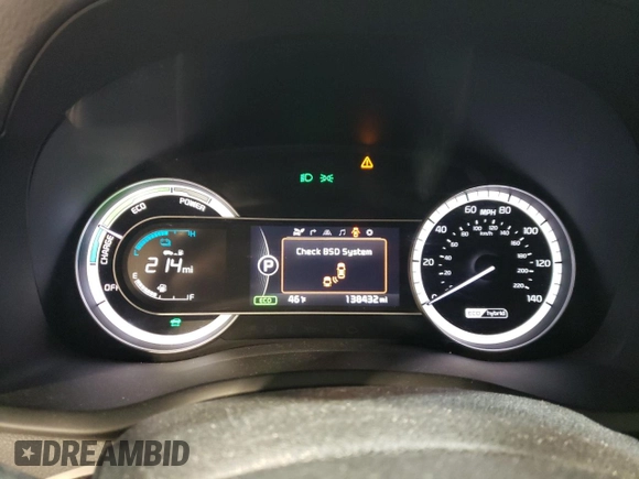 2018 Kia Niro Touring with VIN KNDCE3LC3J5140957, listed as a Copart auction lot 82687224 with 138,432 mi miles and Salvage Title. Bid and sale history available at carsss.com. Image 9.