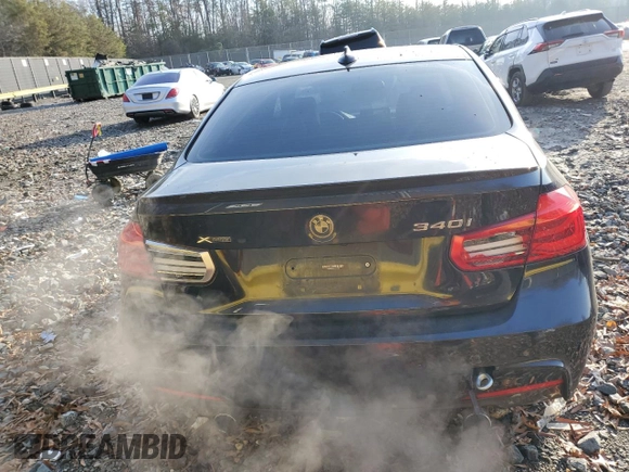 2017 BMW 3 Series 340i xDrive with VIN WBA8B7C52HK858192, listed as a Copart auction lot 86522814 with 97,512 mi miles and Salvage Title. Bid and sale history available at carsss.com. Image 6.