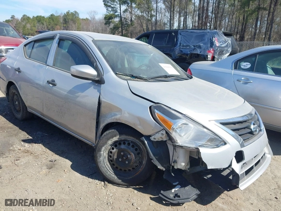 2019 Nissan Versa Sedan SV with VIN 3N1CN7AP1KL803475, listed as a IAAI auction lot 41668904 with 106,744 mi miles. Bid and sale history available at carsss.com. Image 1.