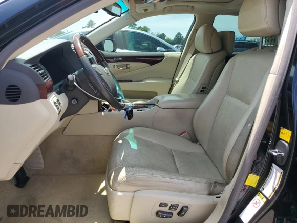 2012 Lexus LS 460 L with VIN JTHGL5EF5C5045506, listed as a Copart auction lot 56993715 with 141,923 mi miles and Salvage title. Bid and sale history available at DreamBid. Image 7.