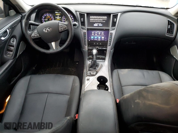 2017 Infiniti Q50 2.0t Sport with VIN JN1CV7AR7HM682824, listed as a Copart auction lot 83357614 with 49,973 mi miles and Clean Title. Bid and sale history available at carsss.com. Image 8.