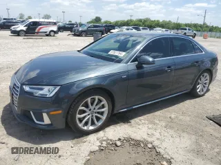 2019 Audi A4 Prestige with VIN WAUFNAF41KA016861, listed as a Copart auction lot 57827764 with 81,452 mi miles and Salvage Title. Bid and sale history available at carsss.com. Image 1.