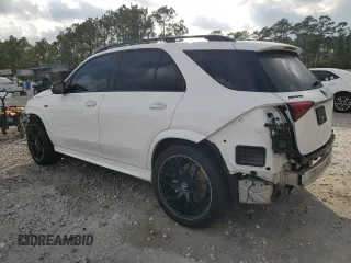 2021 Mercedes-Benz GLE 53 AMG with VIN 4JGFB6BB0MA442164, listed as a Copart auction lot 42357015 with 72,364 mi miles and Salvage title. Bid and sale history available at DreamBid. Image 2.