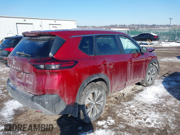 2022 Nissan Rogue SV with VIN 5N1BT3BB2NC694420, listed as a IAAI auction lot 41391651 with 58,000 mi miles. Bid and sale history available at carsss.com. Image 4.
