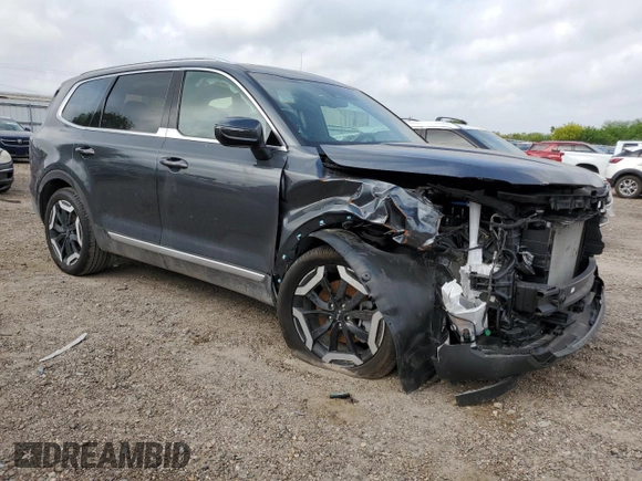 2024 Kia Telluride EX with VIN 5XYP34GC8RG533847, listed as a Copart auction lot 50711135 with 5,548 mi miles and Salvage title. Bid and sale history available at DreamBid. Image 4.