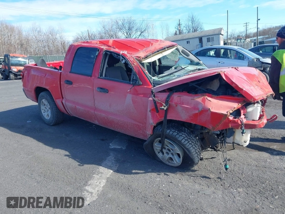 2006 Dodge Dakota SLT with VIN 1D7HE48K76S505943, listed as a IAAI auction lot 41410318 with 224,123 mi miles and . Bid and sale history available at carsss.com. Image 1.