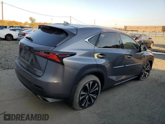 2020 Lexus NX with VIN JTJSARDZ7L2226285, listed as a Copart auction lot 75920504 with 106,883 mi miles and Salvage Title. Bid and sale history available at carsss.com. Image 3.