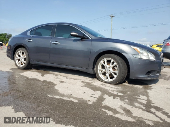 2012 Nissan Maxima S with VIN 1N4AA5APXCC858742, listed as a Copart auction lot 60454885 with 131,611 mi miles and Salvage title. Bid and sale history available at DreamBid. Image 4.