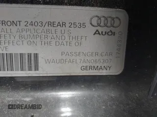 2010 Audi A4 Premium с VIN WAUDFAFL7AN065307, выставлен на аукционе IAAI как лот 42137403 с пробегом 160 407 миль миль и . История ставок и продаж доступна на DreamBid. Изображение 9.