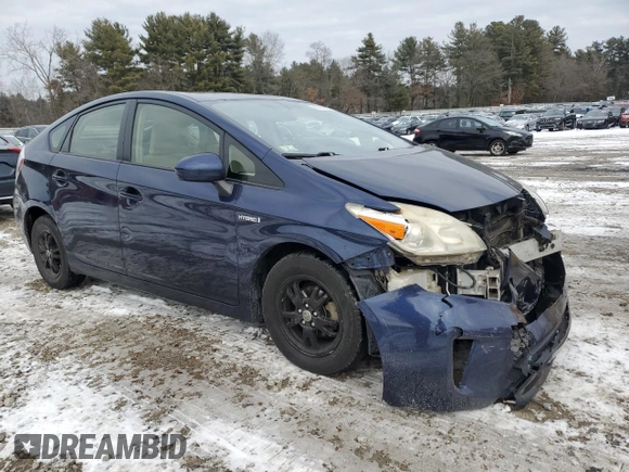 2012 Toyota Prius One with VIN JTDKN3DU2C1498743, listed as a Copart auction lot 57127005 with 319,768 mi miles and Non Repairable. Bid and sale history available at DreamBid. Image 4.