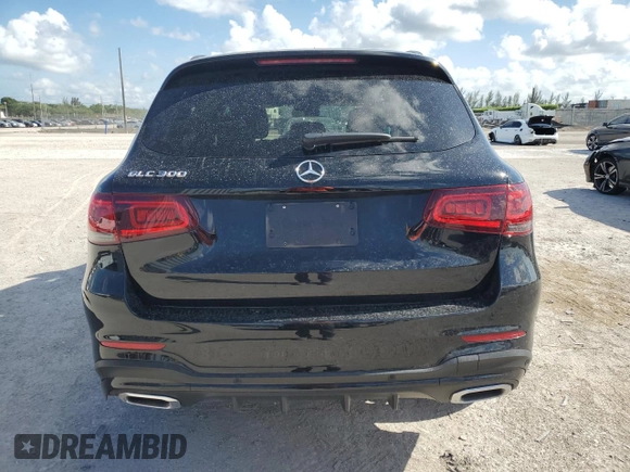2021 Mercedes-Benz GLC 300 with VIN W1N0G8DB9MV302054, listed as a Copart auction lot 60962465 with 26,709 mi miles and Salvage title. Bid and sale history available at DreamBid. Image 6.