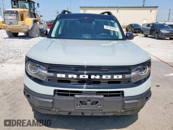 2022 Ford Bronco Sport Outer Banks with VIN 3FMCR9C65NRD69219, listed as a Copart auction lot 52765845 with 24,872 mi miles and Clean title. Bid and sale history available at DreamBid. Image 5.