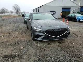2023 Genesis G70 3.3T with VIN KMTG54TE2PU113421, listed as a Copart auction lot 46648975 with 17,375 mi miles and Salvage title. Bid and sale history available at DreamBid. Image 13.