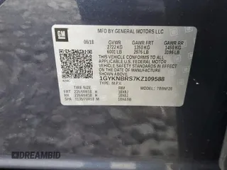 2019 Cadillac XT5 AWD with VIN 1GYKNBRS7KZ109588, listed as a Copart auction lot 56352135 with 66,873 mi miles and Salvage title. Bid and sale history available at DreamBid. Image 13.