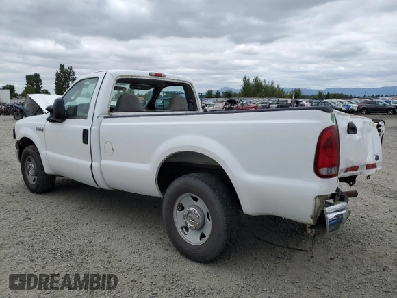 2005 Ford F-250 XL with VIN 1FTNF20595EB89821, listed as a Copart auction lot 60841825 with 133,523 mi miles and Salvage title. Bid and sale history available at DreamBid. Image 2.