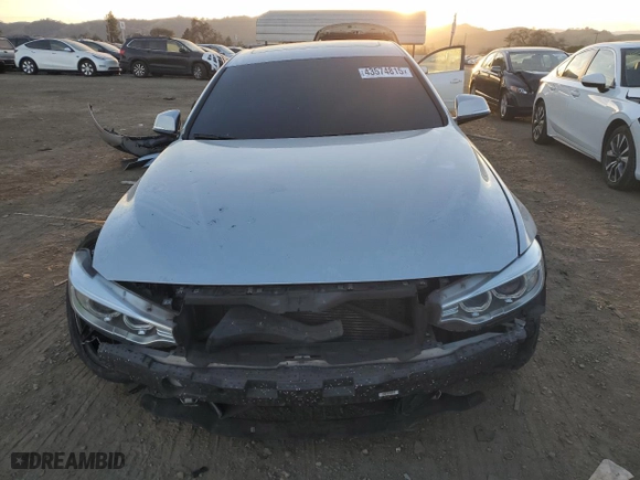 2017 BMW 4 Series 430i with VIN WBA4F7C34HG788828, listed as a Copart auction lot 43574815 with 106,934 mi miles and Salvage Title. Bid and sale history available at carsss.com. Image 5.