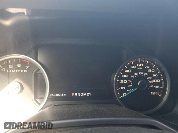2016 Ford F-150 XLT with VIN 1FTEW1EG7GFC72102, listed as a Copart auction lot 61249415 with 52,492 mi miles and Salvage title. Bid and sale history available at DreamBid. Image 9.