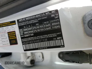 2017 Mercedes-Benz GLS 450 с VIN 4JGDF6EE5HA831938, выставлен на аукционе Copart как лот 61393385 с пробегом 103 722 миль миль и Чистый • Clean title. История ставок и продаж доступна на DreamBid. Изображение 13.